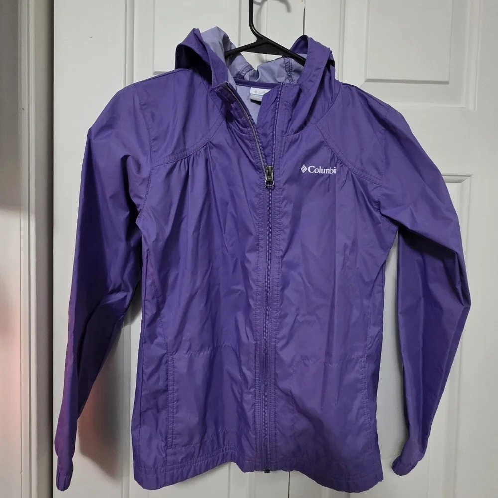 Columbia Vibrant Purple Windbreaker Size M
